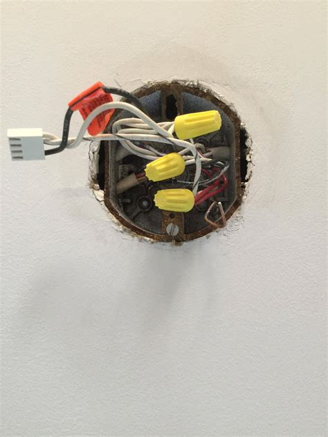 broken junction box|junction box screw hole repair.